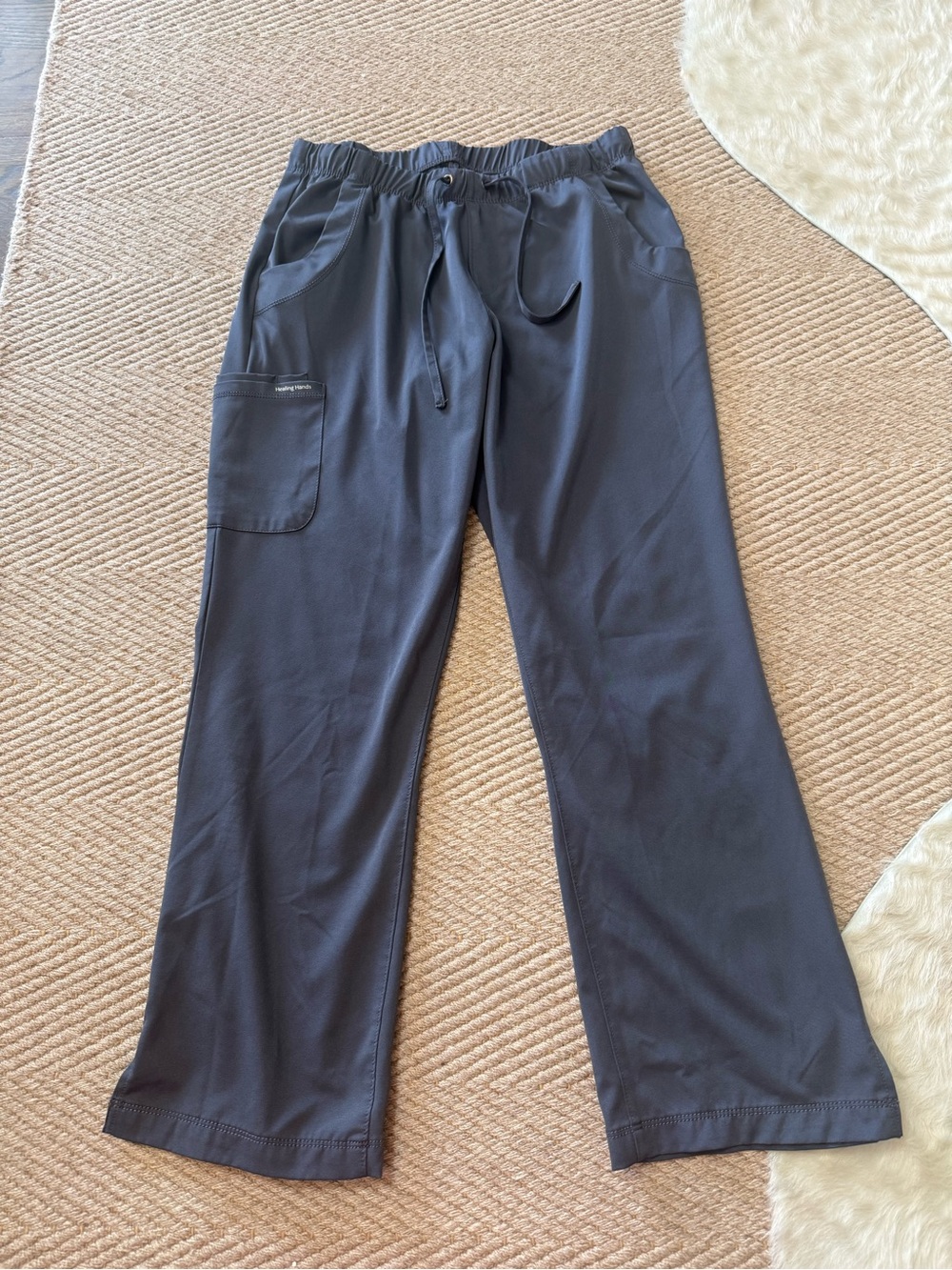 Women’s Gray Drawstring Scrub Pants